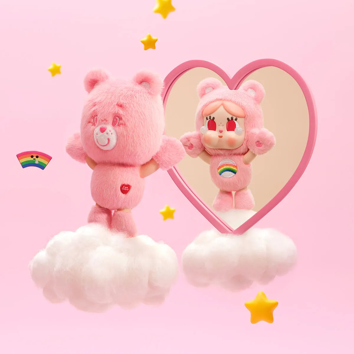 CRYBABY × Care Bears Series Vinyl Plush Pendant (1 Blind Box)