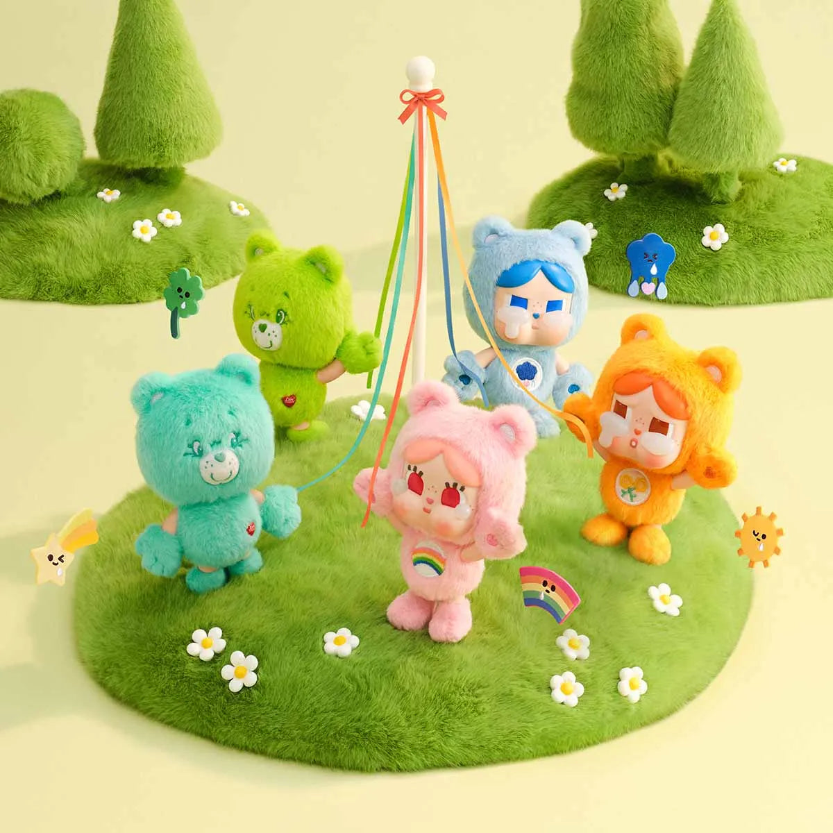 CRYBABY × Care Bears Series Vinyl Plush Pendant (1 Blind Box)